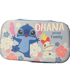 Disney Lilo  Stitch Molded Pencil Box Pencil Bag Zipper Cosmetic Pouch Pen Bag