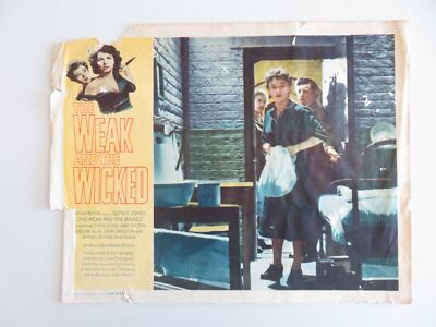 THE WEAK AND THE WICKED - B LOBBY CARD DIANA DORS GLYNIS JOHNS 1954