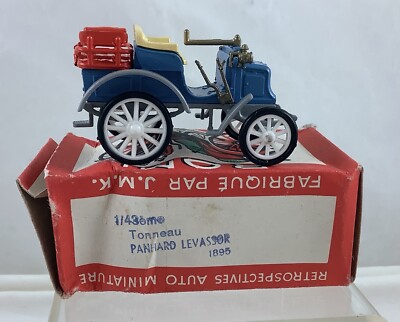 RAMI J.M.K. DIECAST MODEL CAR, PANHARD LEVASSOR 1895, ORIGINAL BOX, FRANCE (#H)