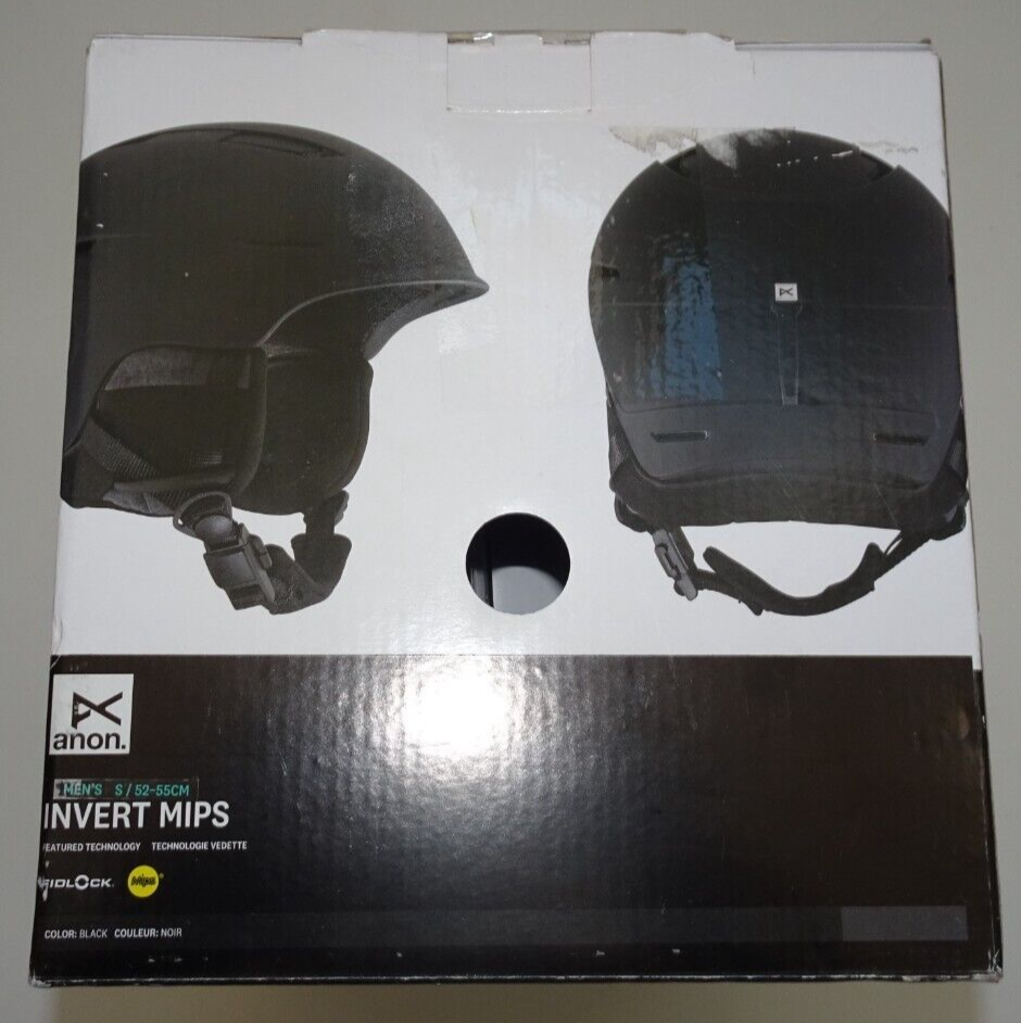 Anon Men's Invert MIPS Protection Vented Ski/Snowboard Helmet Asian Fit  Black S