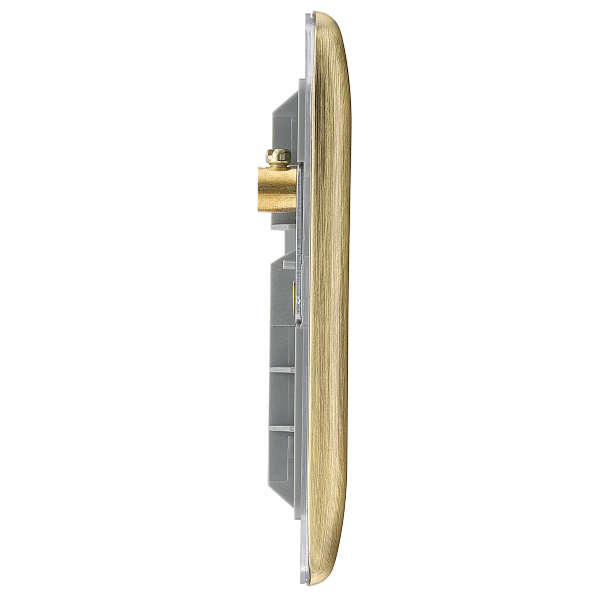 BG Nexus Wandplatte Poliertes Chrom – 4-fach Doppelbürste Für Kabeleinführung, Schickes Design