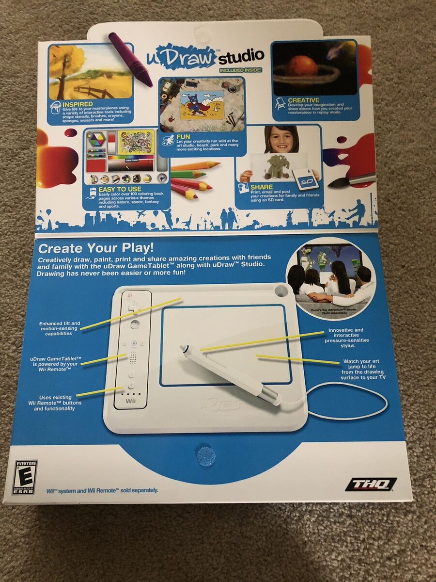 Nintendo Wii U Draw Studio and Tablet in Original Box