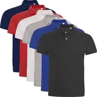 6 Pack Mens Polo Shirt Multipack Set Big Size Plus King Top T-Shirt 3XL 4XL 5XL