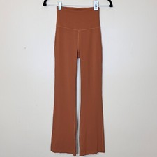 Lululemon Groove Super High Rise Flared Pants - Women's Size 2 - Brown Butternut