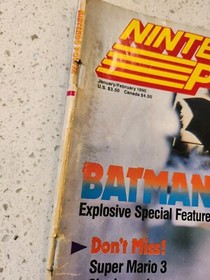 Nintendo Power Magazine Vol 10 Ene/Feb 1990 NES Batman Con P&oacute;ster/Insertos