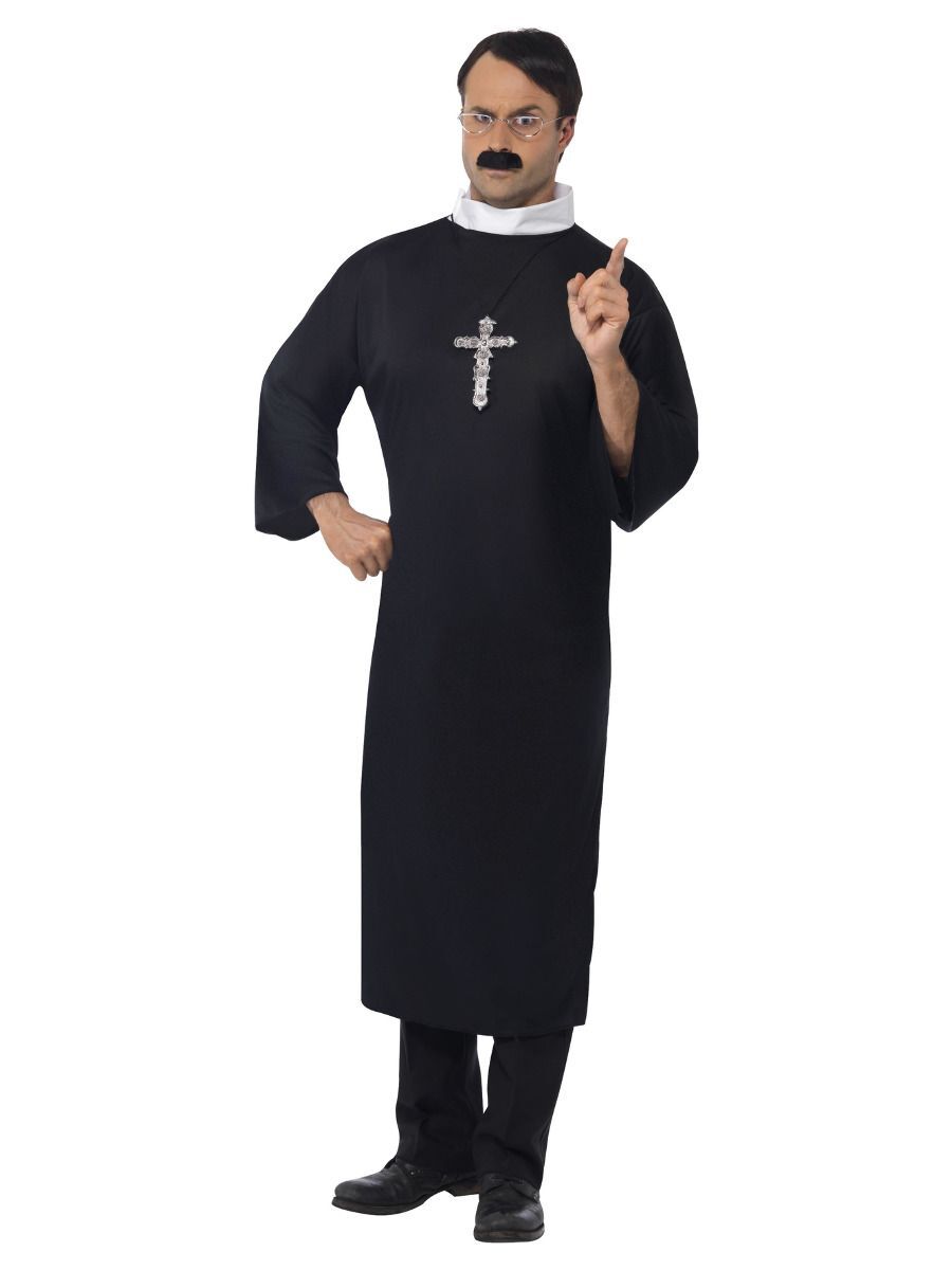 NEW Priest Father Vicar with Robe & Collar Religious Church Fancy Dress Costume | eBay NEW Priest Father Vicar with Robe & Collar Religious Church Fancy Dress Costume | eBay