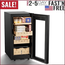 Electric Cigar Humidor Cooler 85L for 700 Counts Stable Temperature & Humidity