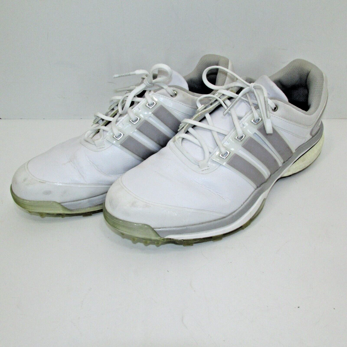 Adidas AdiPower Boost Endless Energy White Gray Golf Shoe 600001 Mens Size 