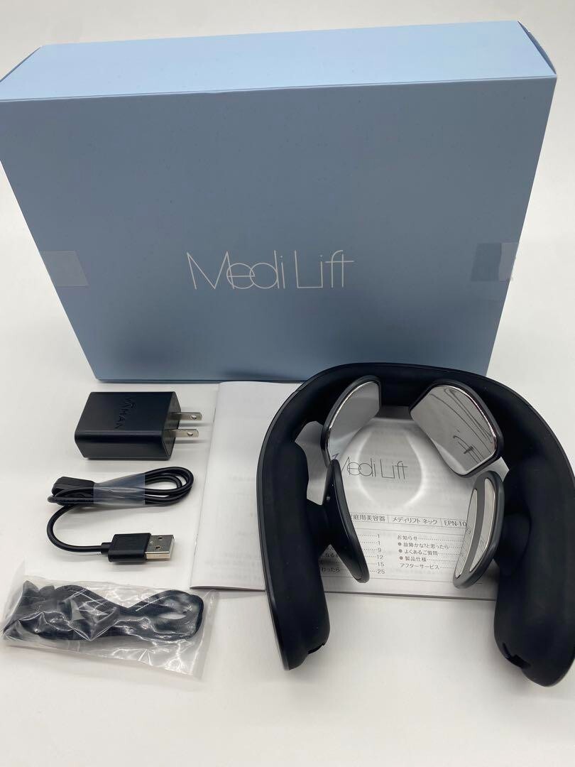 YA-MAN Medi Lift Neck Beauty Device EPN-10B Black EMS Moisture