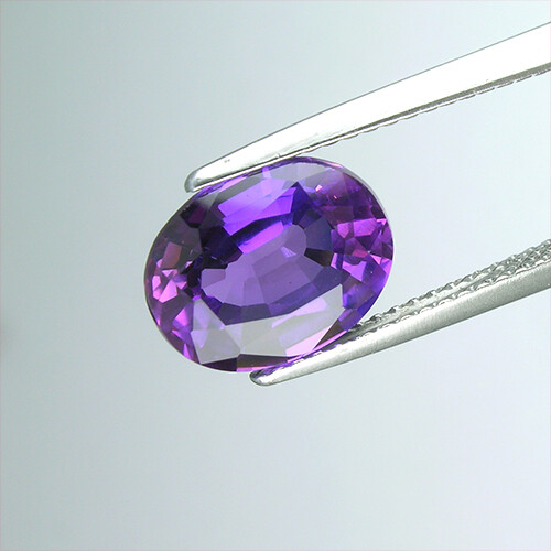 3,65 carati FANTASTICO ZAFFIRO VIOLA OVALE VVS PIETRA PREZIOSA SFUSA zaffiro ovale viola - Foto 1 di 2
