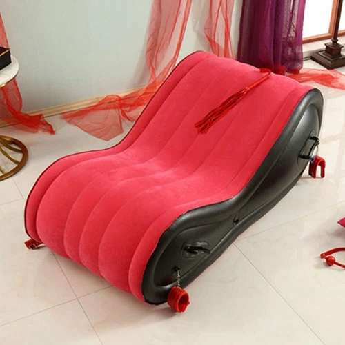 Red Inflatable Sex Sofa PVC Sex Furniture Air Cushion Furniture Sex Chair