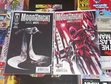 MOON KNIGHT BLACK WHITE & BLOOD # 1 & 2 Marvel Comics 2022 NM SET 2 BOOKS