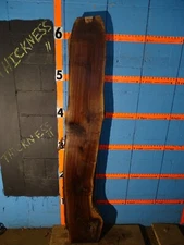 A2124    3 1/16" THICK  black walnut Live Edge Slab lumber KILN DRIED