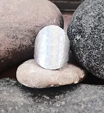 Retired James Avery Size 9.5 Long Hammered Ring 11.66gr