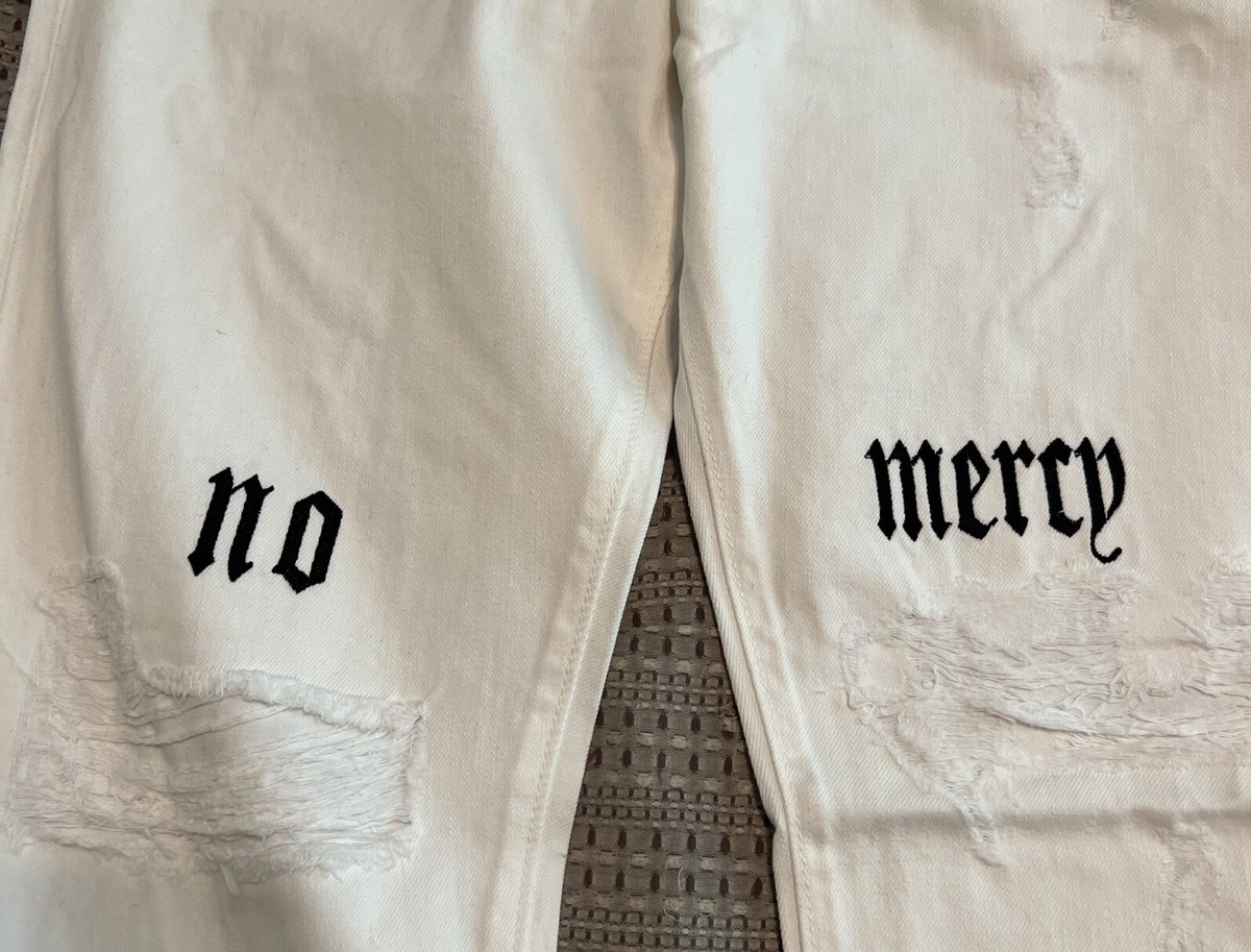 Men's Golden 36x34 White Distressed Union No Mercy Stretch Men's Golden 36x34 White Distressed Union No Mercy Stretch