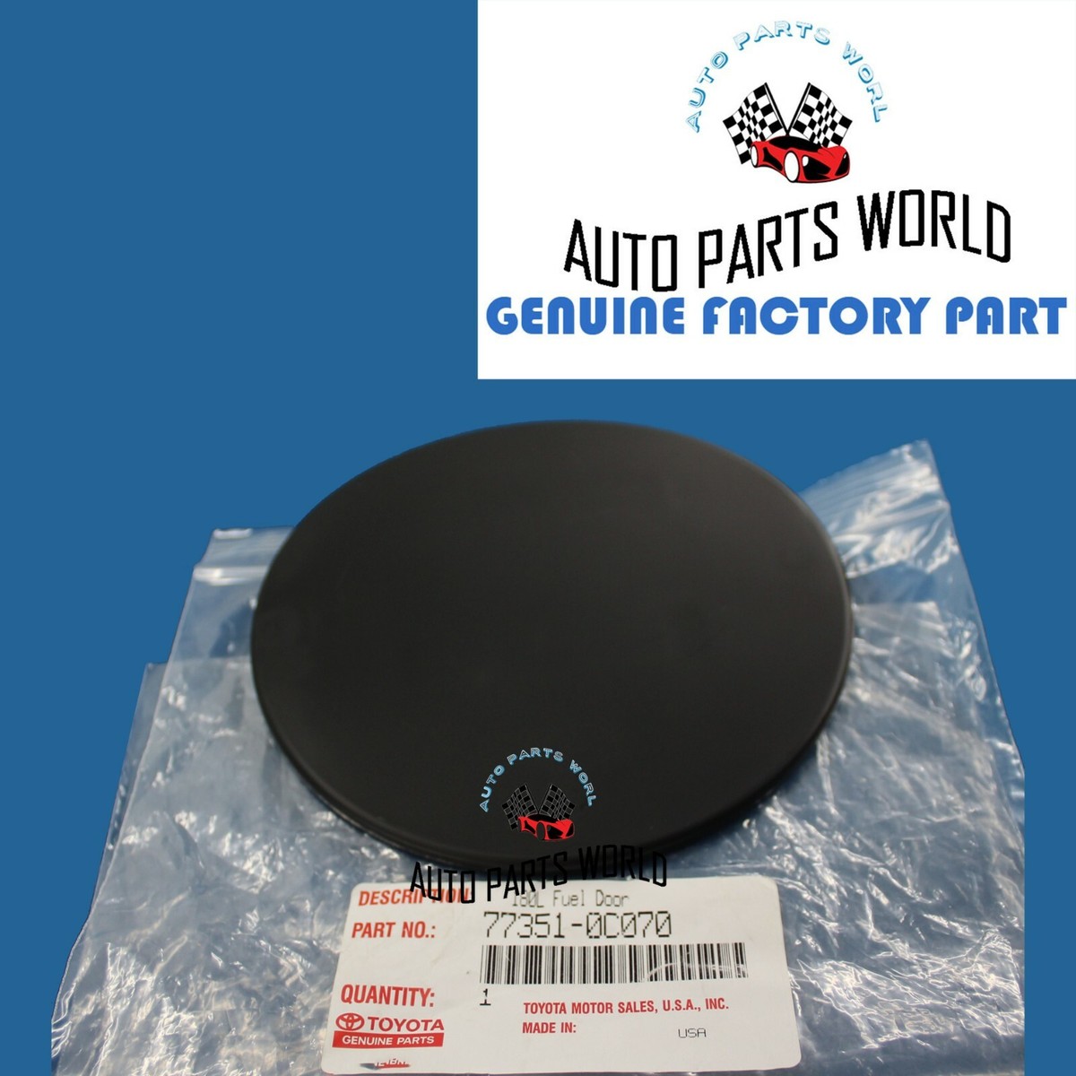 NEW GENUINE OEM TOYOTA 2007-2013 TUNDRA OUTER FUEL FILLER LID DOOR