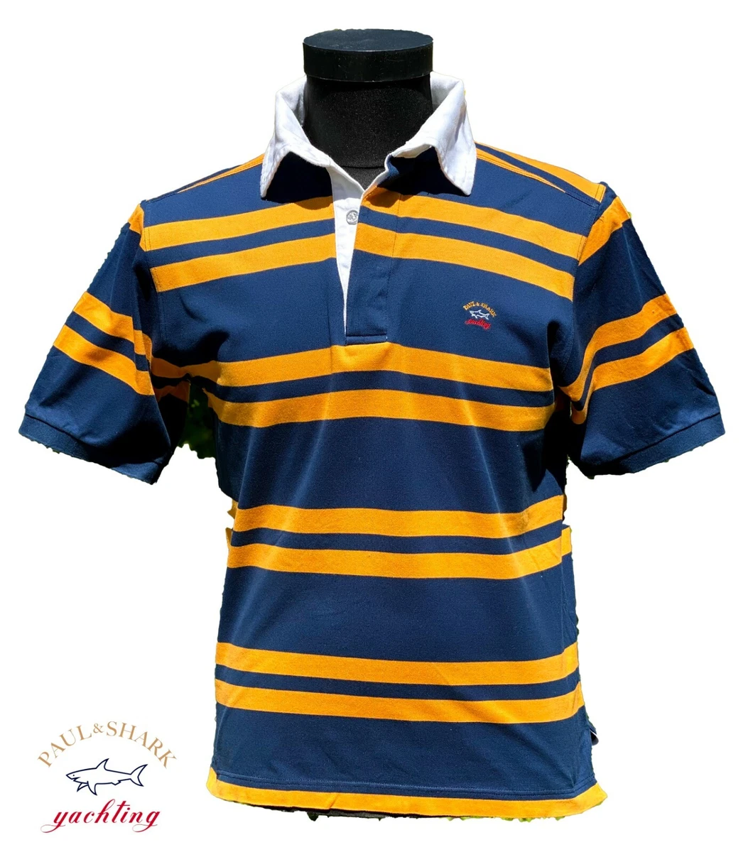 yellow paul and shark polo