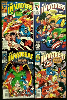 THE INVADERS (1993) #1-4 COMPLETE SET LOT FULL RUN CAPTAIN AMERICA ROY THOMAS