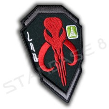 MANDALORIAN MYTHOSAURUS SKULL BOBA FETT - PREMIUM AUFN&Auml;HER PATCH mit KLETT