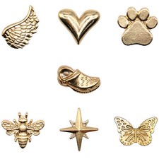 Gold Shoe Charms Animals For Crocs Metal Premium Quality Online Charms UK GB