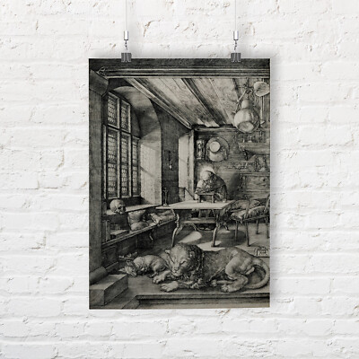 Albrecht Dürer: Hieronymus im Arbeitszimmer. Fine Art Print/Poster