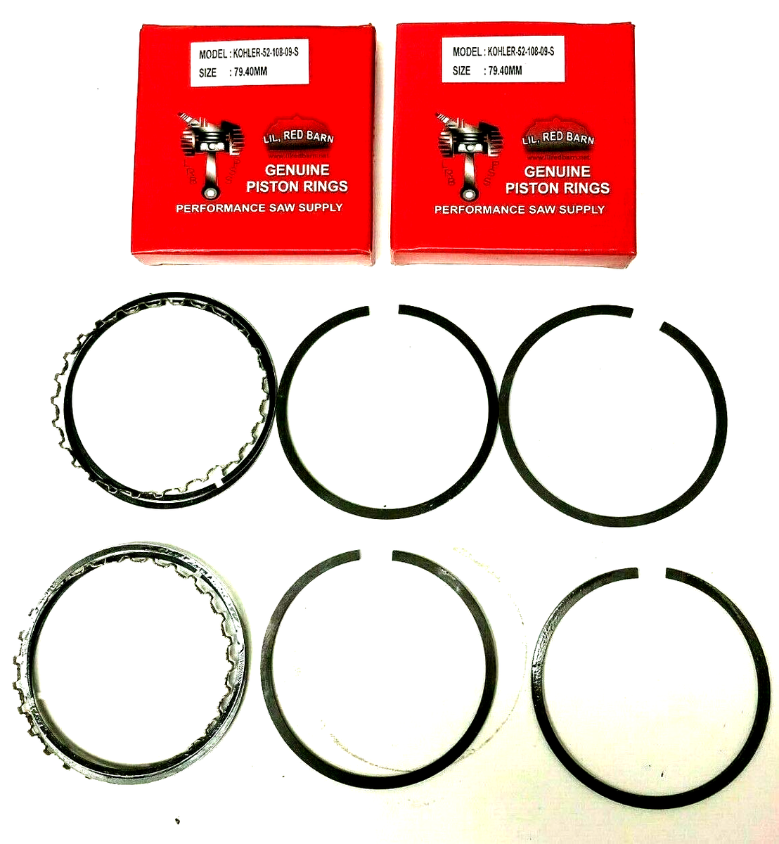 PISTON RINGS FITS KOHLER KT17, KT19, M18, M20, MV16, MV18, MV20