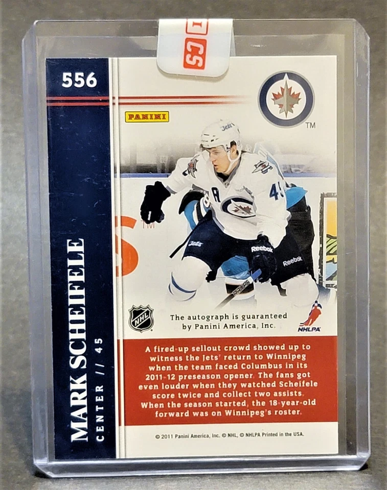2011-12 Panini Score Signatures #556 Mark Scheifele Redemption - Image 2 of 2