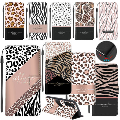 Flip Leather Personalised Case Phone Cover For Samsung Galaxy A54 A15 5G A14 A34