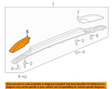 Gm Oem 15-22 Trax Roof Luggage Carrier-front Cover 95072631