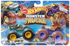 HISSY FIT vs RATICAL RACER - Auto Hot Wheels Monster Trucks Demolition Doubles