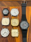 Vintage Timex Quartz Watch Lot 1980's 1990's Timex Q - For Parts Or Repair