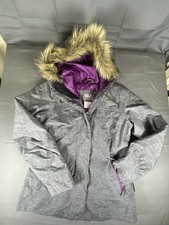 Jack Wolfskin Medium Women's Gray/Purple Parka Full Zip Texapore Coat Size Small