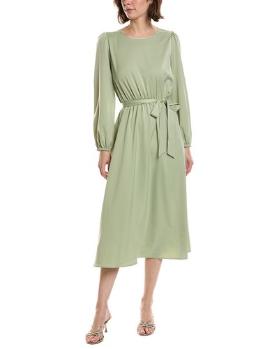 Pascale La Mode Sleeve Keyhole Back Belted Midi Dress Women's Pascale La Mode Sleeve Keyhole Back Belted Midi Dress Women's