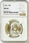 1956 Franklin Half Dollar Silver 50C NGC MS64 (Crack in Slab)