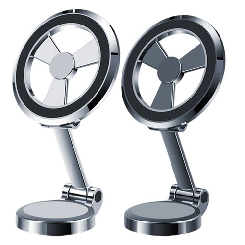 Support Téléphone Magnétique Réglable pour Voitures avec Angle de Vision 360 - Photo 2 sur 14