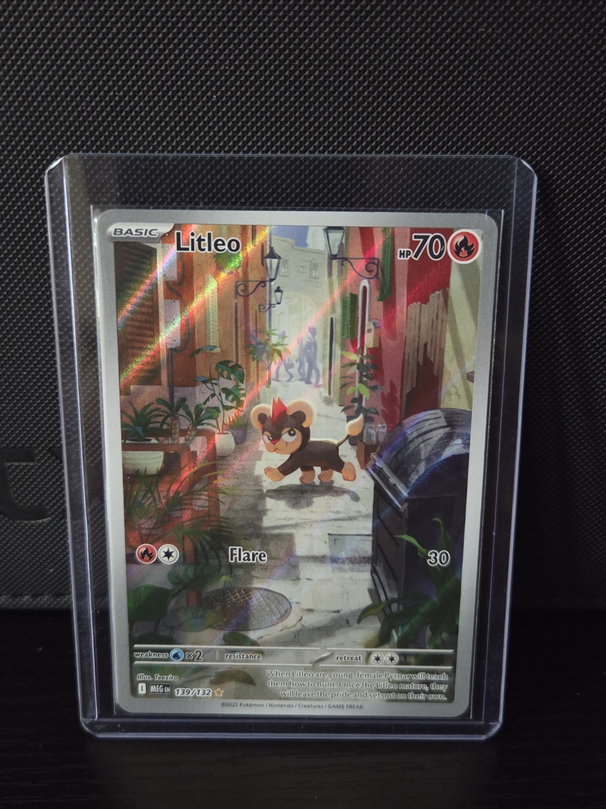 Litleo Mega Evolution Holo Card 139/132 ME01 Pokémon NM Condition