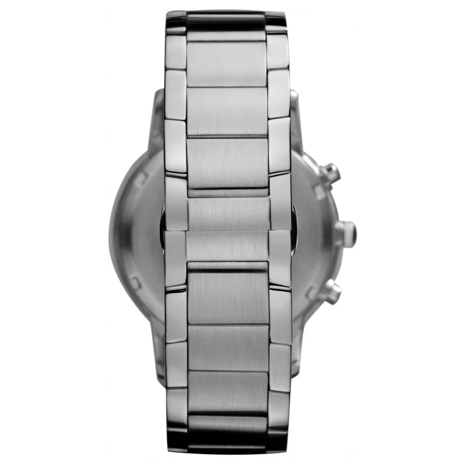 Emporio Armani AR2460 46mm Cassa Argento in Acciaio Cinturino Argento in... - Immagine 3 di 4