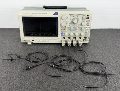 Tetronix DPO3034 Digital Phosphor Oscilloscope w/ Voltage Probes - Picture 1 of 19