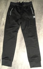 HURLEY Charcoal Gray M 10-12 YRS Athletic JOGGERS Pants ZIP POCKETS Sweat NWOT