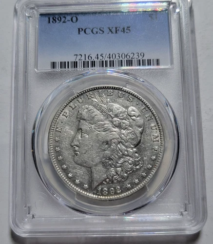 1892-O MORGAN Silver $1 Dollar 90% Silver Coin ~ PCGS Certifed XF45 ~Better Date
