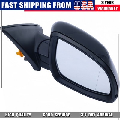 Passenger Side Black Power Fold Blind Line Heated Side Mirror Fits 14-18 BMW X5