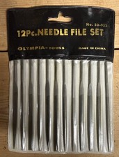 Ancien jeu de limes à aiguilles vintage 12 pièces outils et démakers Olympia-tools 50-952