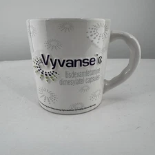 Rare Vyvanse Pharmaceutical Mug Collectable Ceramic Cup 3D 2007