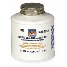 Permatex Pipe Thread Sealant 4 fl oz, Brush-Top Can, Thread Sealant with PTFE,