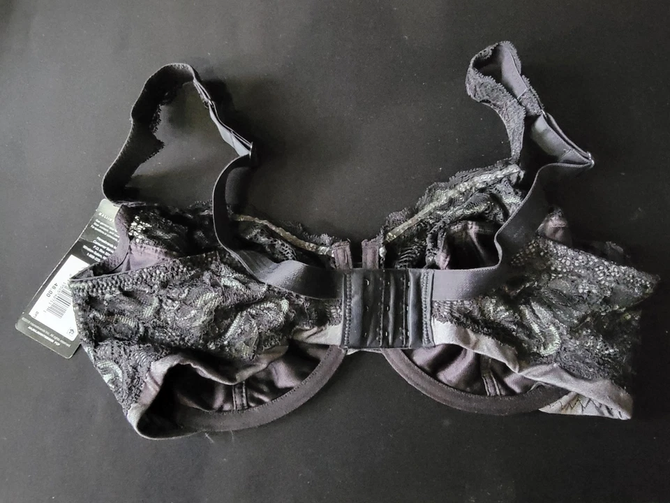 38D Bali Lace Underwire Bra, Black - Image 3 of 4