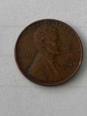1941 Lincoln Wheat Small Cent Bronze BN Circulated US Coin Uncertified