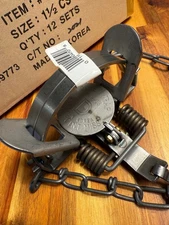 1 Duke 0470 1.5 1 1 / 2 CS 0470 Coil Spring Trap Fox Sleepy Creek $10.00 Bridger