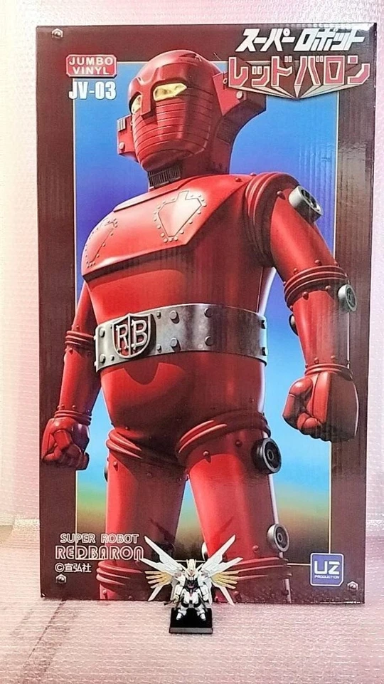 Figura Juguete 60cm Super Robot Rojo Barón Amapola Jumbo JV03 Softvi Vinilo Suave Foto 2 de 4