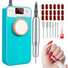 Portable Electric Nail Drill 55000RPM, Rechargeable E-File for Acrylic & Gel Nai
