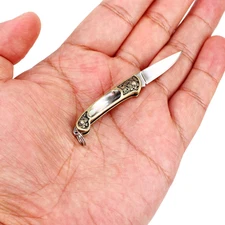 Tiny Folder Pocket Knife,  Miniature Collection Gadgets Tool for Opening Package